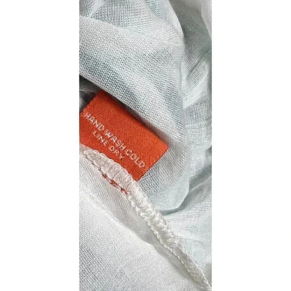 Oliphant Cross Back Mini Playa Green Dress Womens Size M Sleeveless Striped NWT - Picture 7 of 16